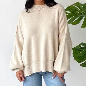 **BRAND NEW WITH TAGS Grey Bandit Martha Sweater Taupe